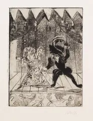 14 Blätter: Spanische Hofszenen by Rolf Nesch, 1920, Etching, sold Apr 2009