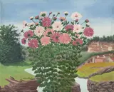 André Bauchant, Paysage Visionaire, 1946, Oil on canvas