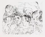 Max Beckmann, Gesellschaft, 1915, Drypoint