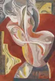 Béla Kádár, Ohne Titel, Gouache