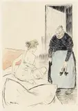 Théophile Steinlen, La Fille surprise