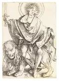 Die Sonne der Gerechtigkeit (Sol Iustitiae) by Albrecht Durer, 1499, Engraving, sold Apr 2009