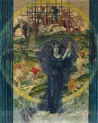Julius Diez, Allegorie, 1923, Oil on canvas