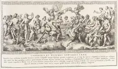 Nicolas Dorigny, 11 Blätter: Vermählung von Amor und Psyche nach Raffael da Urbino, 1693, Engraving