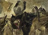 Curt Ehrhardt, Nacht-Angriff, 1932, Oil on canvas
