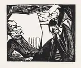 Die Tote by Erich Heckel, 1912, Woodcut, sold Apr 2009