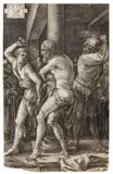 Die Geißelung by Albrecht Durer, 1512, Engraving, sold Apr 2009