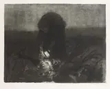 Käthe Kollwitz, Schlachtfeld, 1907, Drypoint