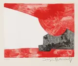 Composition rouge, blanche et noire by Serge Poliakoff, 1963, Lithograph in colours, sold Apr 2009