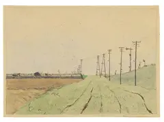 Alexander Olbricht, 8 Blätter: Landschaftsmotive, Watercolour