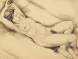 Eric Isenburger, Weiblicher Akt, 1929, Charcoal drawing