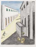 Lo sgombero by Giorgio de Chirico, 1970, Lithograph in colours, sold Apr 2009