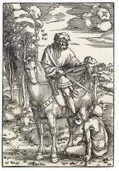 Hans Baldung Grien, Der Heilige Martin zu Pferde, Woodcut