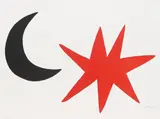 Mond und Stern by Alexander Calder, 1965, Lithograph in colours, sold Apr 2009