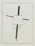 Kasimir Malevich, Suprematistisches Kreuz, 1920, Woodcut