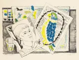 Erich Heckel, Mädchenbildnis, 1953, Lithograph in colours