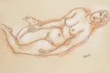 Jakob Wilhelm Fehrle, Weiblicher Akt, 1930, Pencil