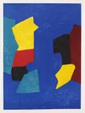 Composition bleue, rouge et jaune by Serge Poliakoff, 1974, Lithograph in colours, sold Apr 2009
