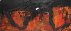 Emil Schumacher, Mabudan, 1965, Oil