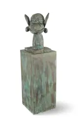 Jörg Immendorff, Selbstportrait, 1989, Bronze
