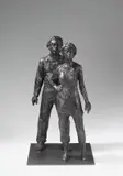 Paar by Stephan Balkenhol, 2005, Bronze mit schwarzer Patina, sold Dec 2008