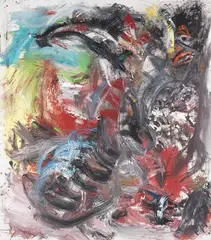 Martin Disler, Ohne Titel (In the Dunes), 1983, Acrylic on canvas