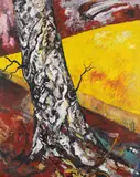 Bernd Zimmer, Stamm. Feld, 1986, Acrylic on canvas