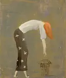 Waschfrau by Norbert Schwontkowski, 2005, Oil, sold Dec 2008