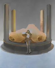 Jürgen Brodwolf, Ohne Titel (Die 12), 1970, Oil on canvas