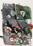 Ohne Titel by Markus Lüpertz, 1982, Oil, sold Dec 2008