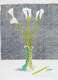 David Hockney, Lillies (Still Life), 1971, Lithograph in colours