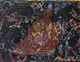 Heuler by Jörg Immendorff, 1992, Linocut in colours, sold Dec 2008