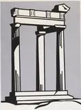 Roy Lichtenstein, Temple, 1964, Offset lithograph in colours