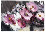 Cosmeen mit weißen Astern by Klaus Fußmann, 1984, Watercolour, sold Dec 2008