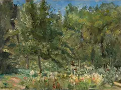 Max Liebermann, Der Nutzgarten in Wannsee nach Westen, 1920, Oil on canvas