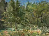 Max Liebermann, Der Nutzgarten in Wannsee nach Westen, 1920, Oil on canvas