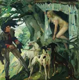Leo Putz, Märchenprinzessin im Baum