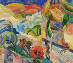 Louis Seel, Straße in Sevilla, 1924, Oil on canvas