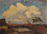 Otto Modersohn, Herbstabend im Moor, 1937, Oil on canvas