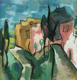 Werner Scholz, Wege in Gimignano