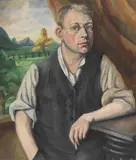 Otto Nückel, Jugendliches Selbstbildnis, 1920, Oil on canvas