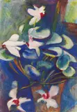 Fritz Stuckenberg, Alpenveilchen, 1920, Watercolour