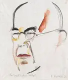 Heinrich Stegemann, Landgerichts Direktor Schiefler, 1921, Watercolour