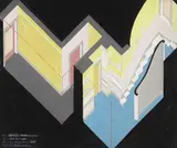 August Lange-Brock, Entwurf für Haus Sievers, 1925, Gouache