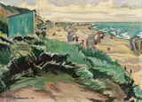 Franz Martin Lünstroth, Strandszene, 1924, Oil on canvas