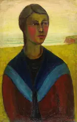 Rudolf Möller, Frau am Meer, 1912, Oil on canvas