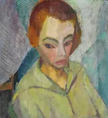 Josefine Mühlen-Schmid, Mädchenbildnis, 1918, Oil on canvas