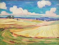 Heinrich Waldmuller, Naturstudie, 1925, Oil