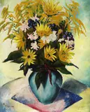 Tommi Parzinger, Blumenstillleben, 1918, Oil