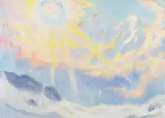Hans Brasch, Wolkenlandschaft, 1924, Watercolour